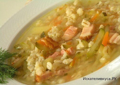 Рассольник  настоящий русский суп
