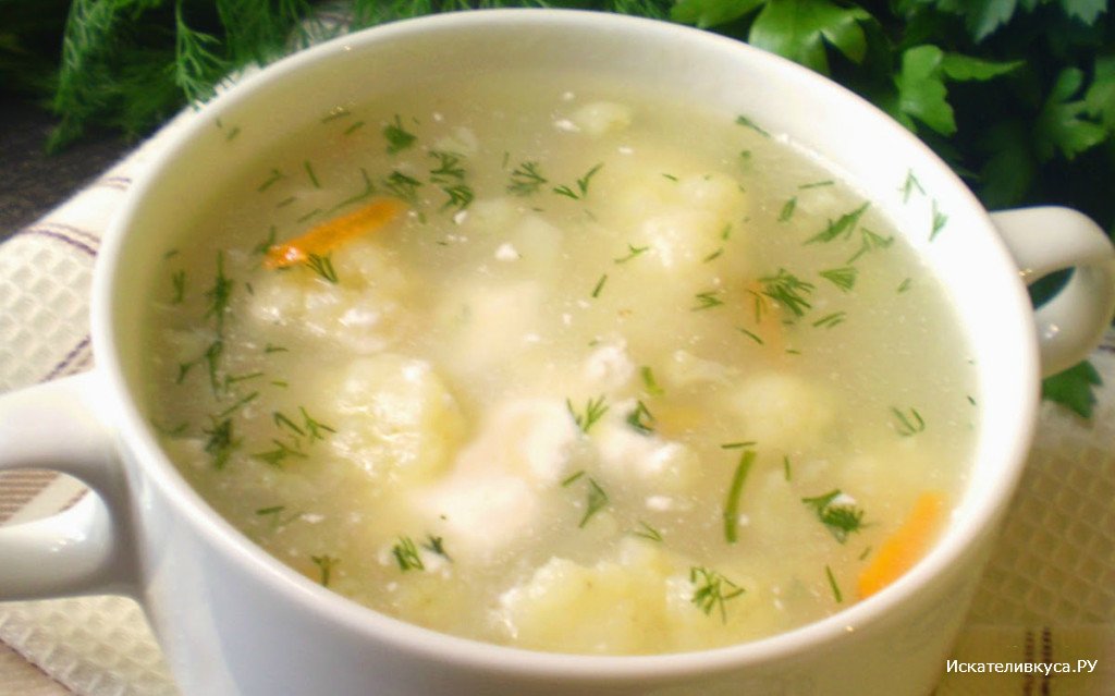 Суп «Белоснежка»